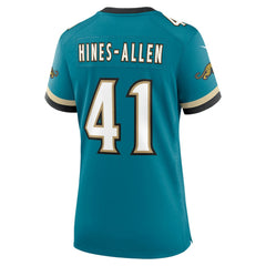 NFL Jacksonville Jaguars Josh Hines-Allen Women's Prowler Throwback Game Jersey