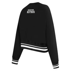 Houston Astros Pro Standard Women's Pearl Cropped Pullover Sweatshirt
- Black