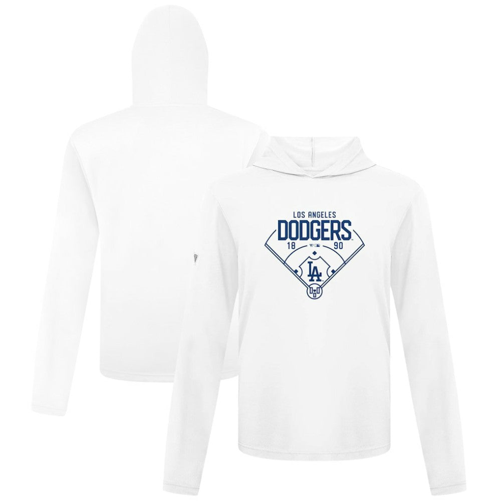 Los Angeles Dodgers Levelwear Anthem Home Field Pullover Hoodie - White