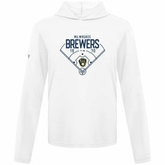 Milwaukee Brewers Levelwear Anthem Home Field Pullover Hoodie - White