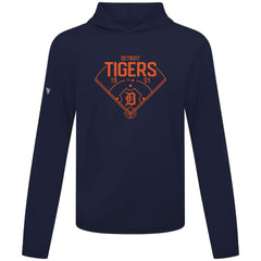 Detroit Tigers Levelwear Anthem Home Field Pullover Hoodie - Navy