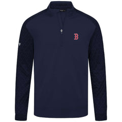 Boston Red Sox Levelwear Aztec Insignia 2.0 Quarter-Zip Pullover Top - Navy
