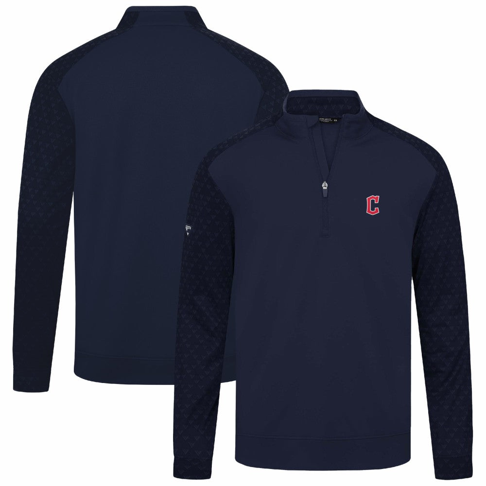 Cleveland Guardians Levelwear Aztec Insignia 2.0 Quarter-Zip Pullover Top - Navy