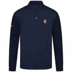 New York Mets Levelwear Aztec Insignia 2.0 Quarter-Zip Pullover Top - Navy