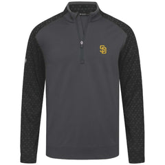 San Diego Padres Levelwear Aztec Insignia 2.0 Quarter-Zip Pullover Top - Charcoal