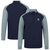 New York Yankees Levelwear Insignia 2.0 Quarter-Zip Pullover Top - Navy