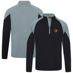 Baltimore Orioles Levelwear Cadet Insignia 2.0 Raglan Quarter-Zip Jacket - Black