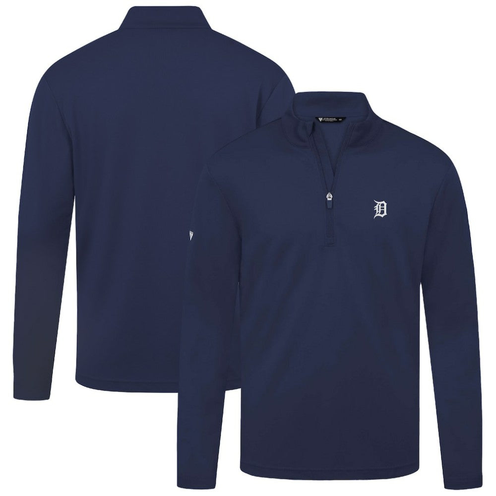 Detroit Tigers Levelwear Heron Insignia 2.0 Quarter-Zip Jacket - Navy
