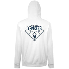 New York Yankees Levelwear Podium Primary Pullover Hoodie - White