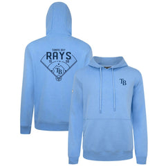 Tampa Bay Rays Levelwear Podium Primary Pullover Hoodie - Light Blue