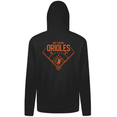 Baltimore Orioles Levelwear Podium Primary Pullover Hoodie - Black