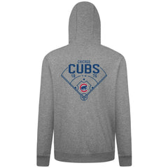Chicago Cubs Levelwear Podium Primary Pullover Hoodie - Gray
