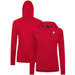 Philadelphia Phillies Levelwear Women's Raven Insignia 2.0 Quarter-Zip Jacket - Red