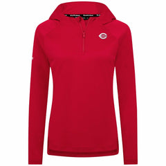Cincinnati Reds Levelwear Women's Raven Insignia 2.0 Quarter-Zip Jacket - Red