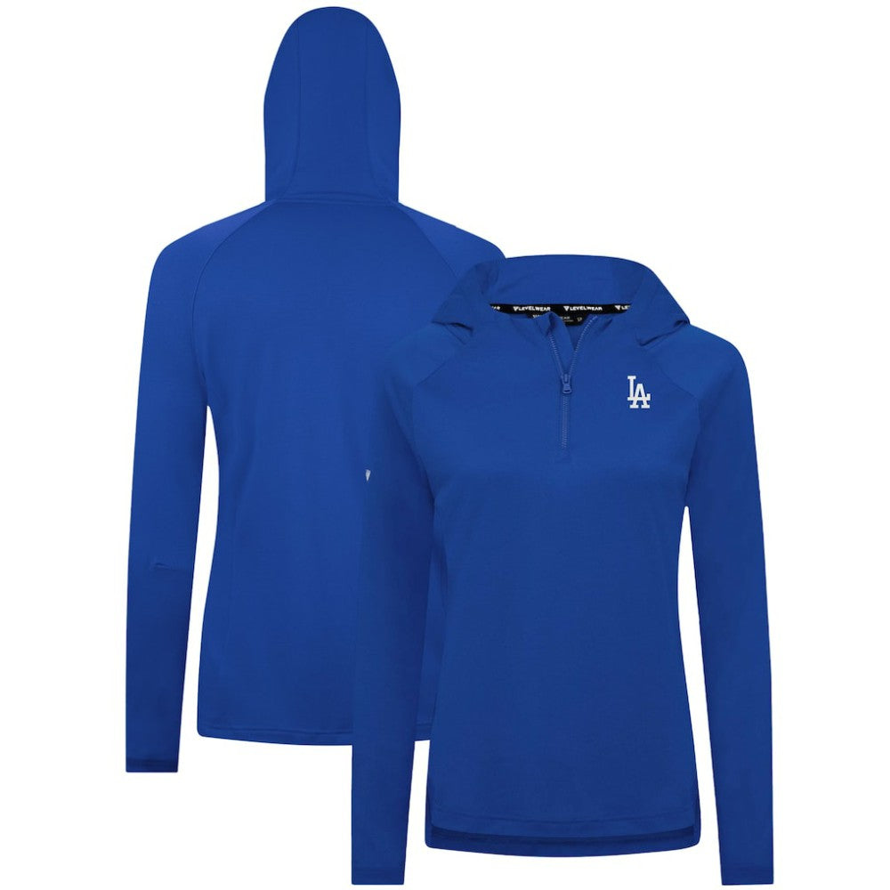 Los Angeles Dodgers Levelwear Women's Raven Insignia 2.0 Quarter-Zip Jacket - Royal
