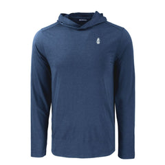 Chicago Cubs Cutter & Buck Coastline Epic Comfort Recycled Eco Hoodie Long Sleeve T-Shirt - Navy