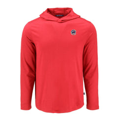 Chicago Cubs Cutter & Buck Coastline Epic Comfort Recycled Eco Hoodie Long Sleeve T-Shirt - Red
