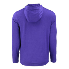 Colorado Rockies Cutter & Buck Coastline Epic Comfort Recycled Eco Hoodie Long Sleeve T-Shirt - Purple