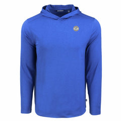 Milwaukee Brewers Cutter & Buck Coastline Epic Comfort Recycled Eco Hoodie Long Sleeve T-Shirt - Royal