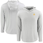 Seattle Mariners Cutter & Buck Coastline Epic Comfort Recycled Eco Hoodie Long Sleeve T-Shirt - Gray