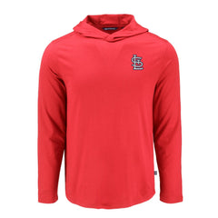 St. Louis Cardinals Cutter & Buck Coastline Epic Comfort Recycled Eco Hoodie Long Sleeve T-Shirt - Red