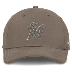 Miami Marlins Rise Performance Adjustable Hat - Brown | Nike