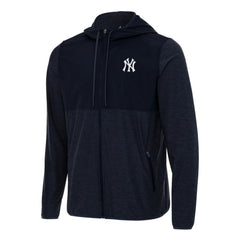 New York Yankees Antigua Sway Full-Zip Hoodie - Navy