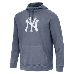 New York Yankees Antigua Cloud Pullover Hoodie - Heather Navy