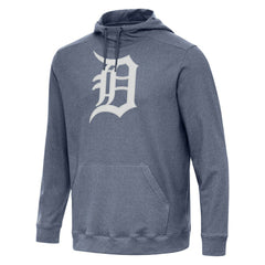 Detroit Tigers Antigua Cloud Pullover Hoodie - Heather Navy