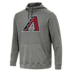 Arizona Diamondbacks Antigua Cloud Pullover Hoodie - Heather Black