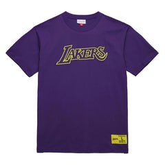Los Angeles Lakers Hardwood Classics Neon Nights Premium T-Shirt - Purple | Mitchell & Ness shop