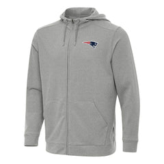 NFL New England Patriots Antigua Effortless Full-Zip Hoodie