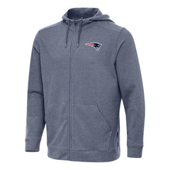 NFL New England Patriots Antigua Effortless Full-Zip Hoodie