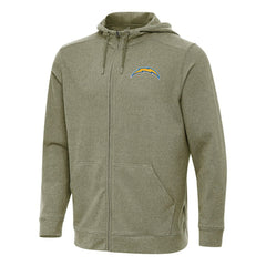 NFL Los Angeles Chargers Antigua Effortless Full-Zip Hoodie