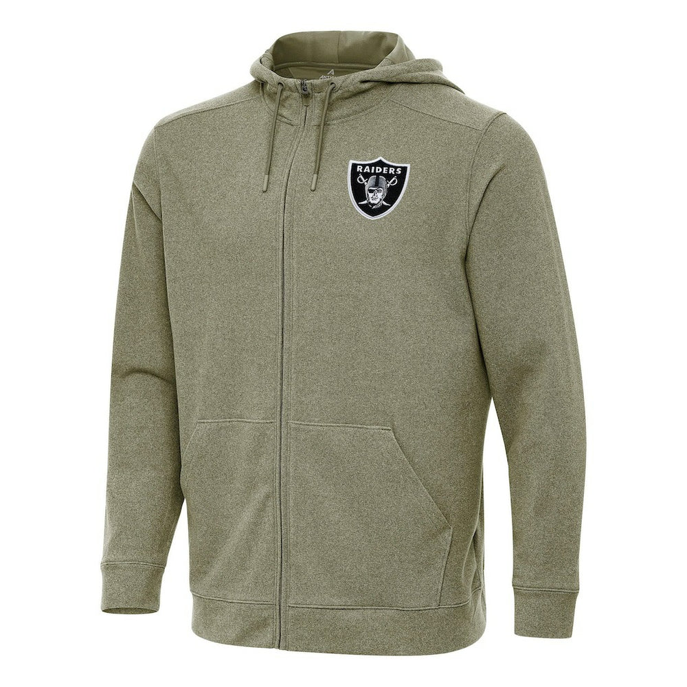 NFL Las Vegas Raiders Antigua Effortless Full-Zip Hoodie