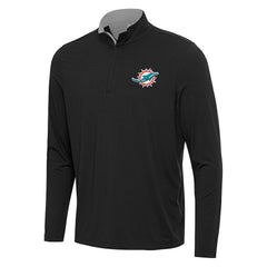 NFL Miami Dolphins Antigua Content Quarter-Zip Pullover Top