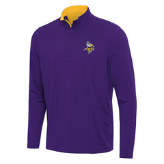 NFL Minnesota Vikings Antigua Content Quarter-Zip Pullover Top