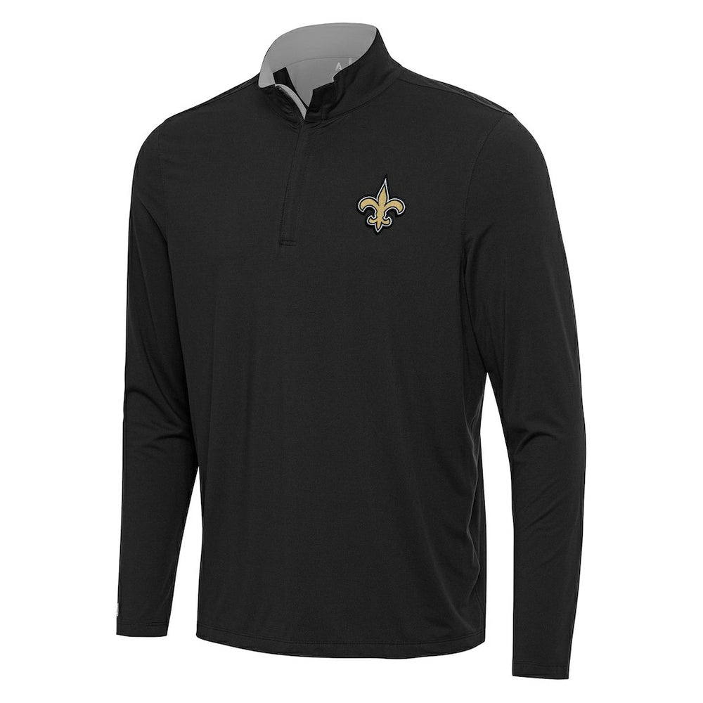 NFL New Orleans Saints Antigua Content Quarter-Zip Pullover Top