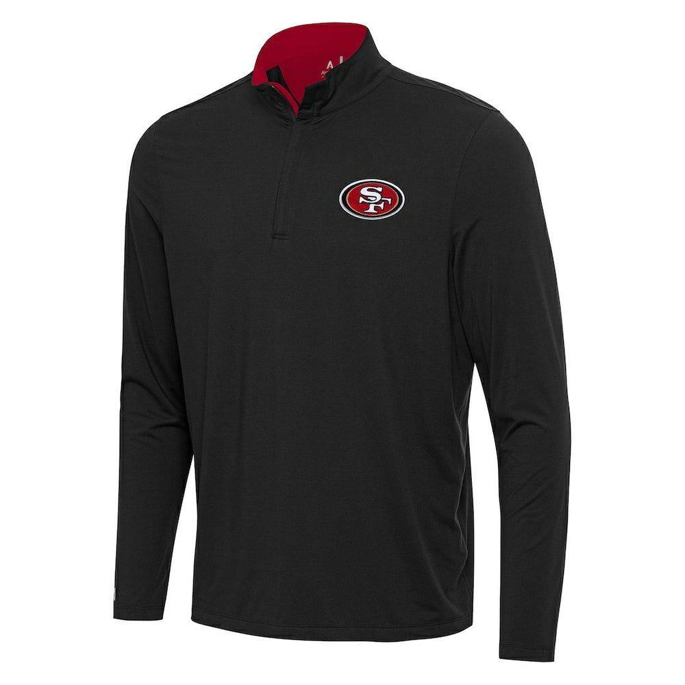NFL San Francisco 49ers Antigua Content Quarter-Zip Pullover Top