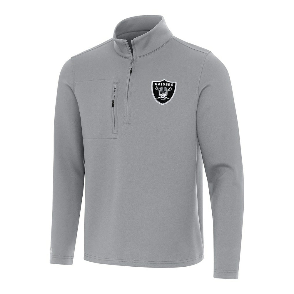 NFL Las Vegas Raiders Antigua Insider Quarter-Zip Pullover Top