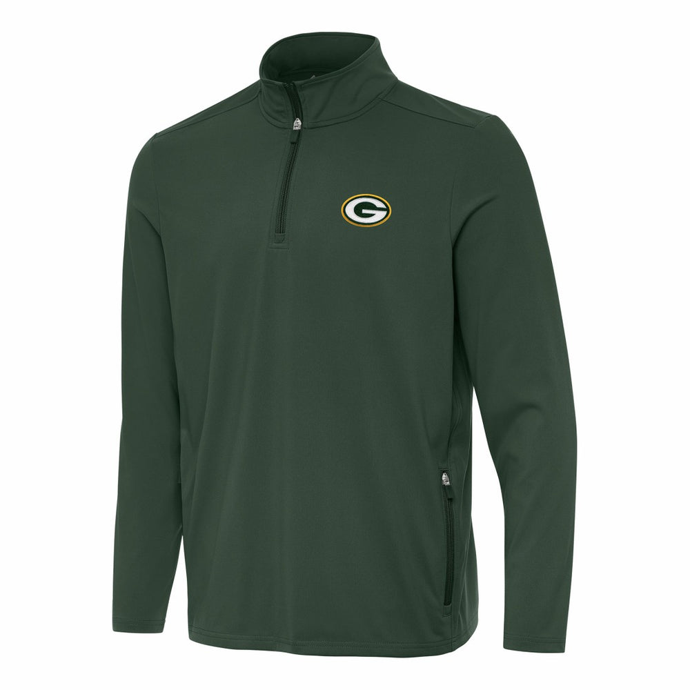 NFL Green Bay Packers Antigua Perilous Quarter-Zip Pullover Top