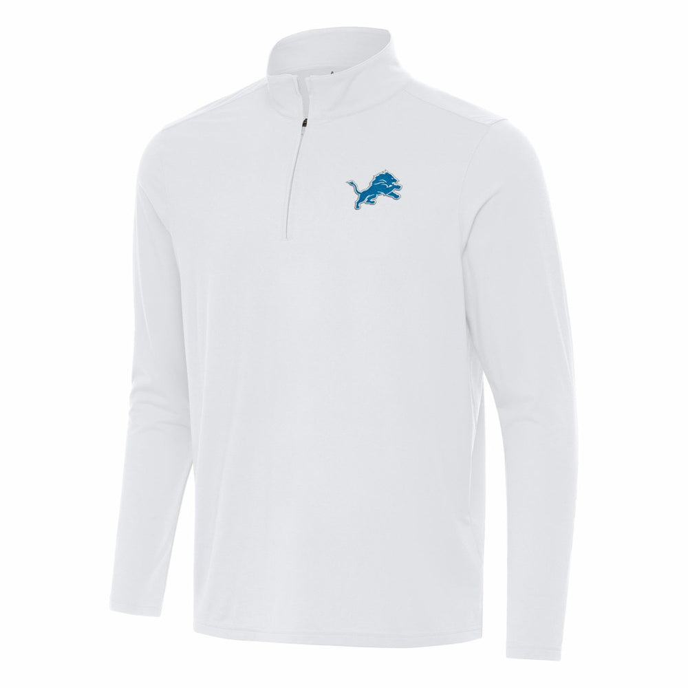 NFL Detroit Lions Antigua Intent Quarter-Zip Pullover Top