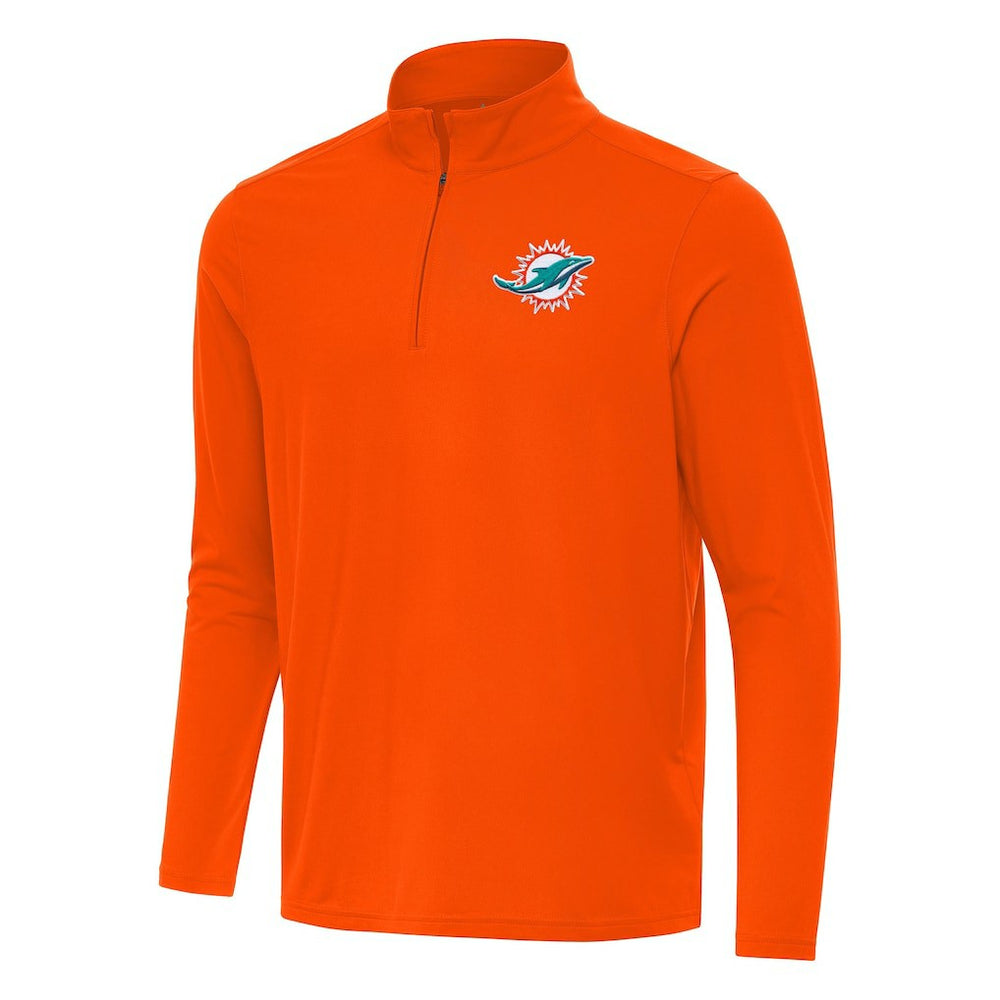 NFL Miami Dolphins Antigua Intent Quarter-Zip Pullover Top