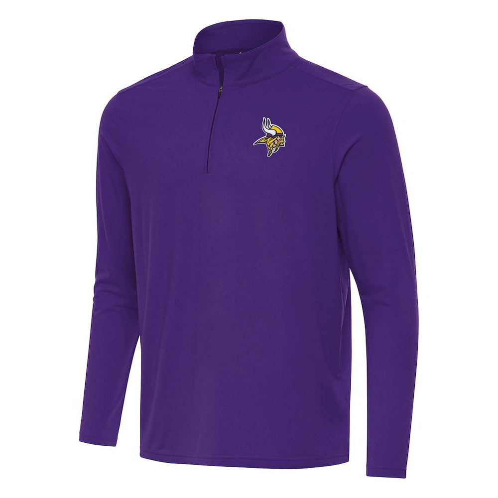 NFL Minnesota Vikings Antigua Intent Quarter-Zip Pullover Top