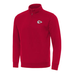 NFL Kansas City Chiefs Antigua Victory Quarter-Zip Pullover Top