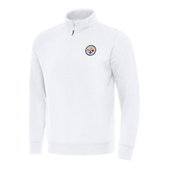 NFL Pittsburgh Steelers Antigua Victory Quarter-Zip Pullover Top
