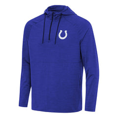 NFL Indianapolis Colts Antigua Spikes Quarter-Zip Pullover Hoodie