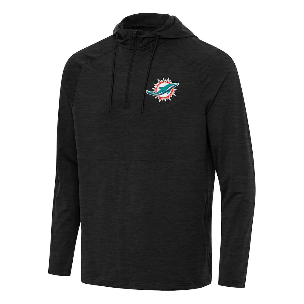 NFL Miami Dolphins Antigua Spikes Quarter-Zip Pullover Hoodie
