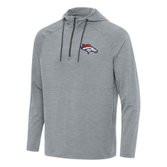 NFL Denver Broncos Antigua Spikes Quarter-Zip Pullover Hoodie