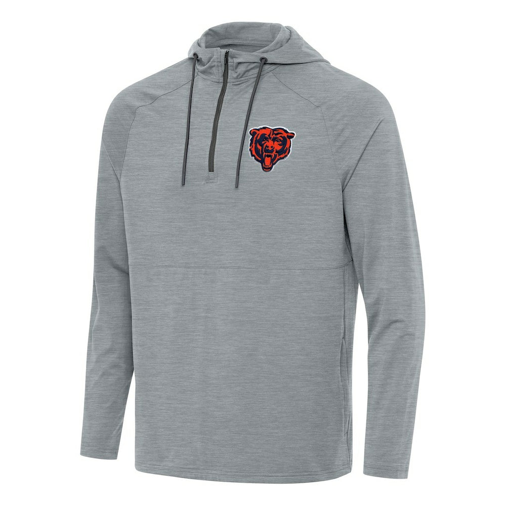 NFL Chicago Bears Antigua Spikes Quarter-Zip Pullover Hoodie